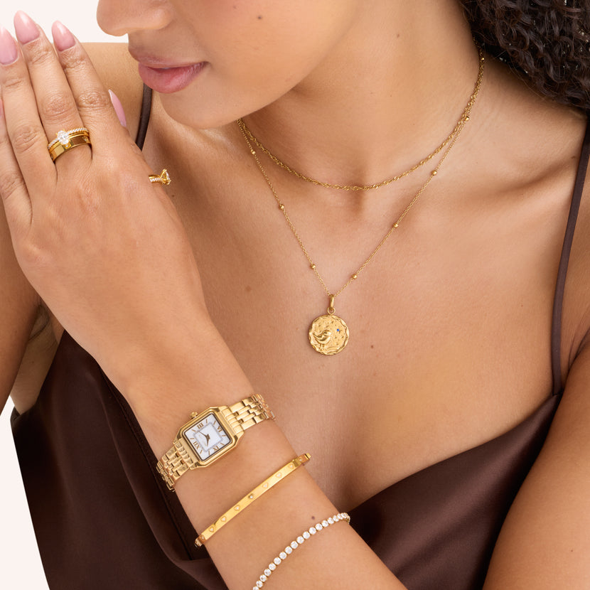 Murphys Sketches x Abbott Lyon Custom Robin Coin Necklace (Gold)