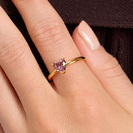 Birthstone Heart Legacy Ring 1ct (Gold)