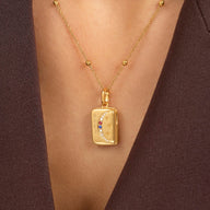 Written In The Stars Locket Necklace (Gold)