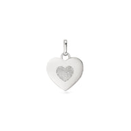 Uniquely Yours Fingerprint Heart Pendant (Silver)