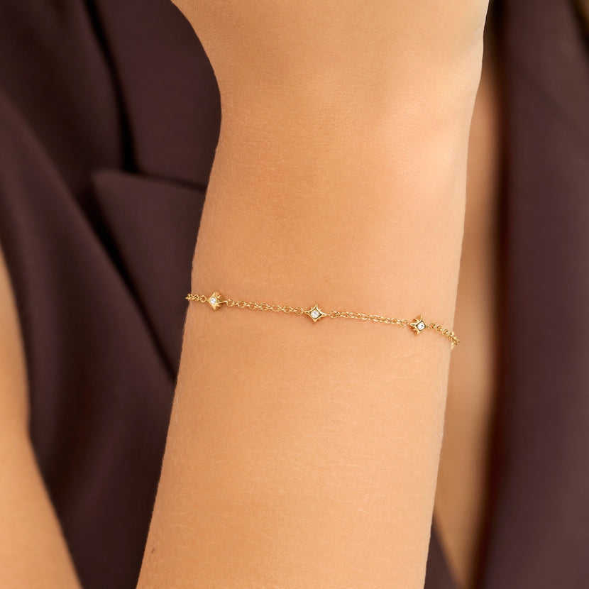 Written In The Stars Chain Bracelet (Gold)