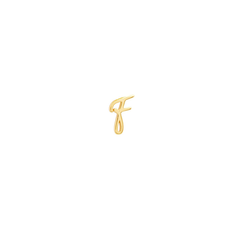 Made Mine Script Letter Bracelet (Gold) - Clientbase