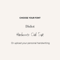 Custom Handwritten Domed Bangle (Silver)