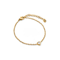 Crystal Heart Bracelet (Gold) (CS Replacement)
