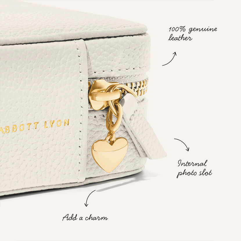 Leather Keepsake Box (Ivory)