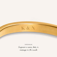 The Memento Cuff Bangle (Gold)