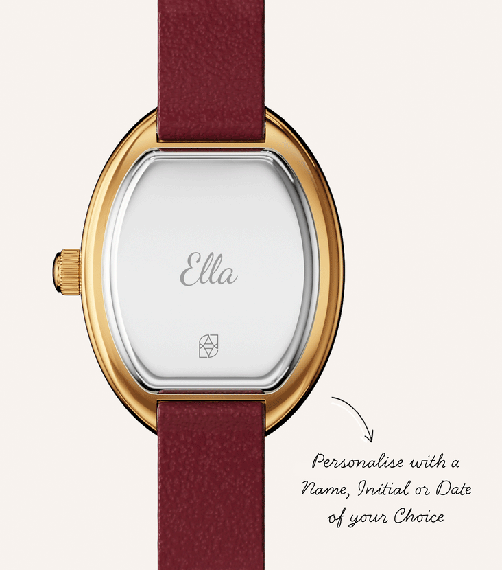 Monroe Burgundy Leather Watch