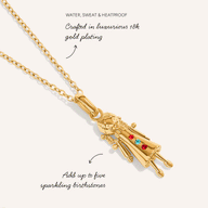 Birthstone Ragdoll Necklace (Gold)