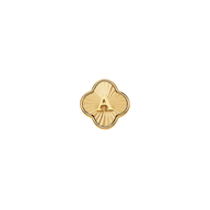 Pearl Clover Charms (Gold) - Heart