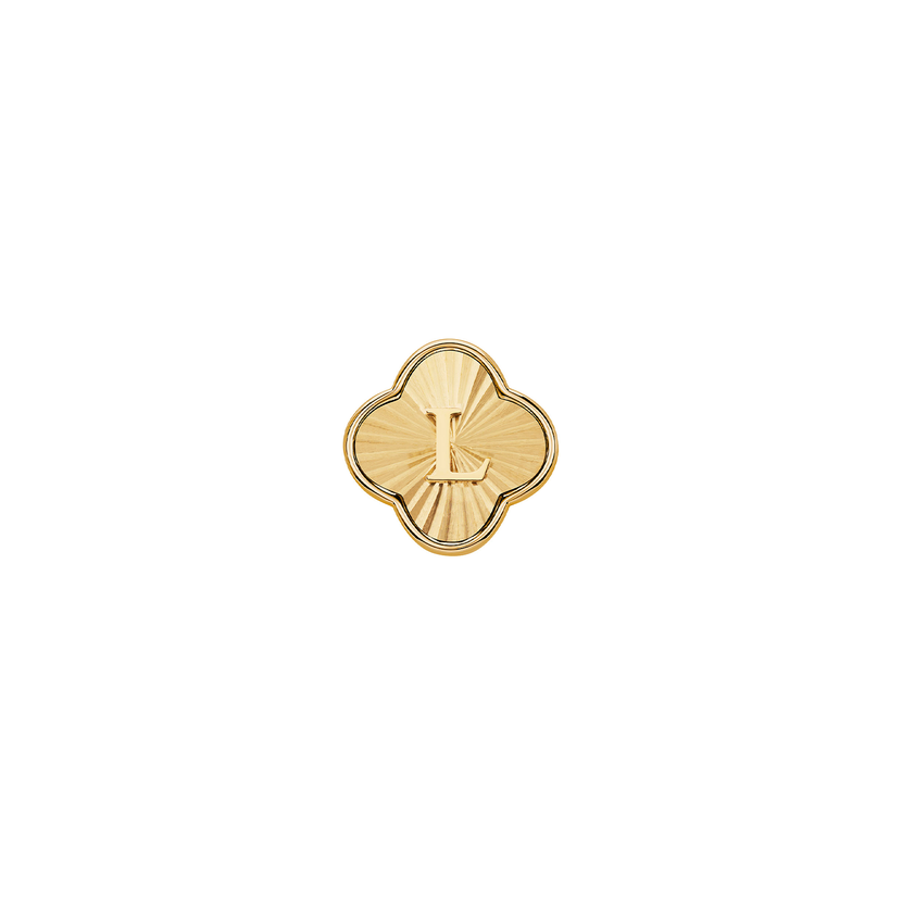 Pearl Clover Charms (Gold) - Heart