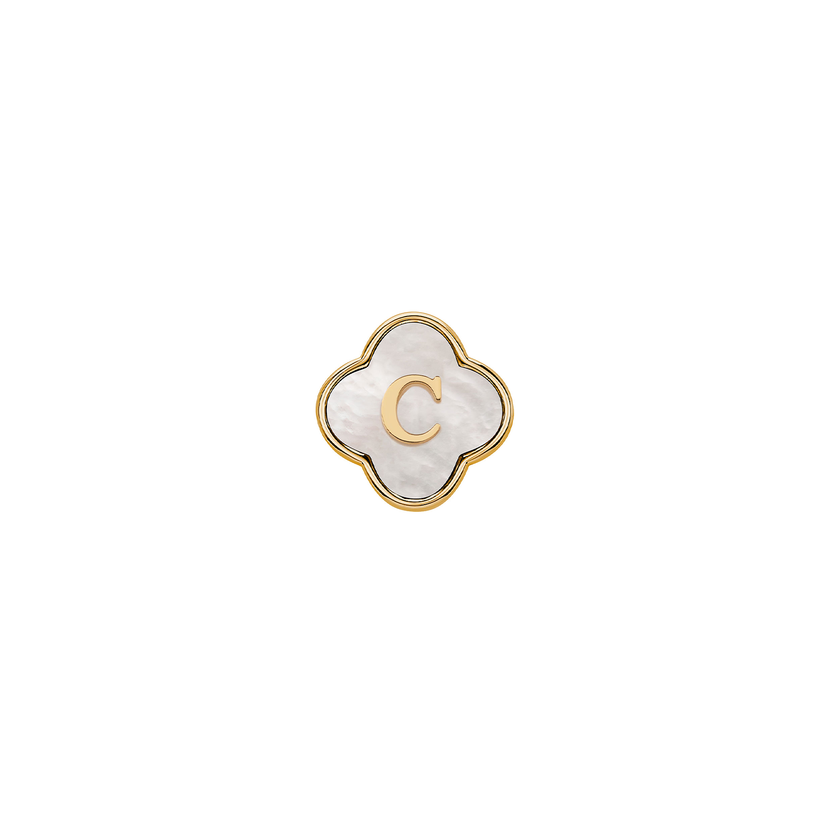 Pearl Clover Charms (Gold) - Plain Clover