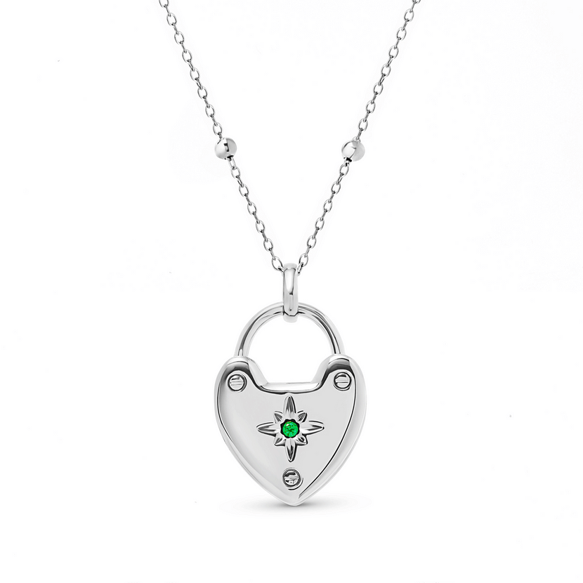 Photo Love Locket Necklace (Silver)