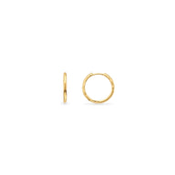 Hammered Hoop Earring (Gold)