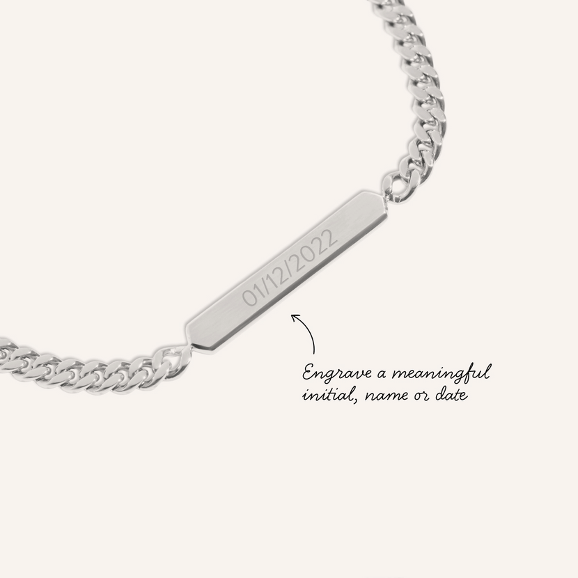 Men's Intersection ID Bracelet (Silver)