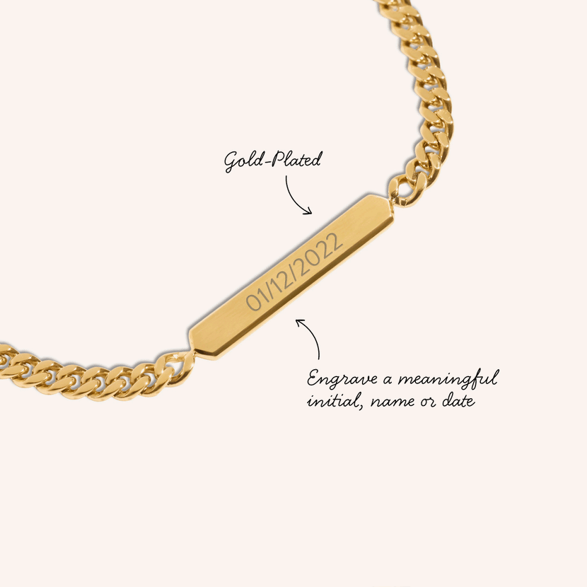 Men's Intersection ID Bracelet (Gold)