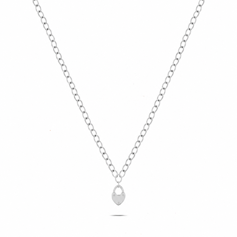 Love Locks Necklace (Silver)