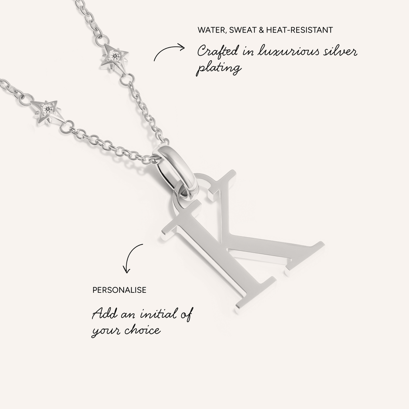 Written in the Stars Initial Necklace (Silver)