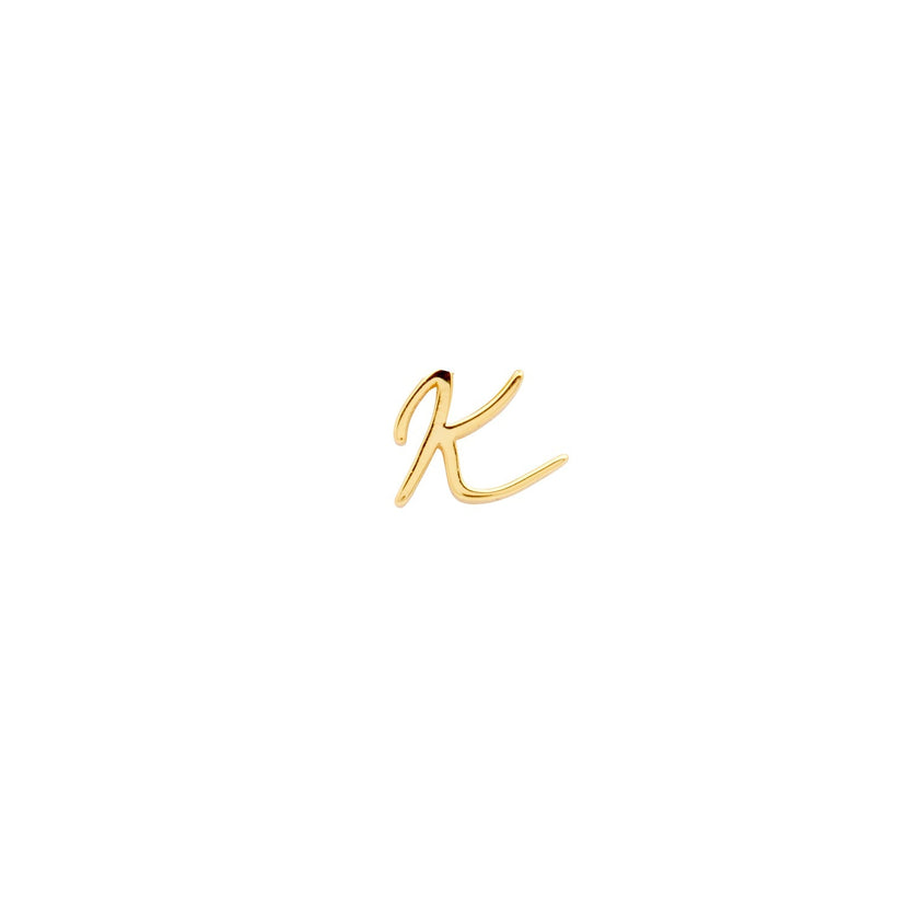 Made Mine Script Letter Bracelet (Gold) - Clientbase