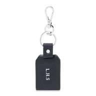 Men's Leather Photo Keyring (Black)