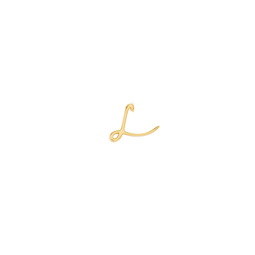 Made Mine Script Letter Bracelet (Gold) - Clientbase
