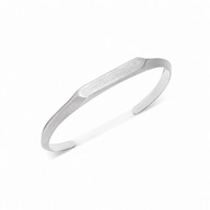 Intersection Cuff Bangle (Silver)