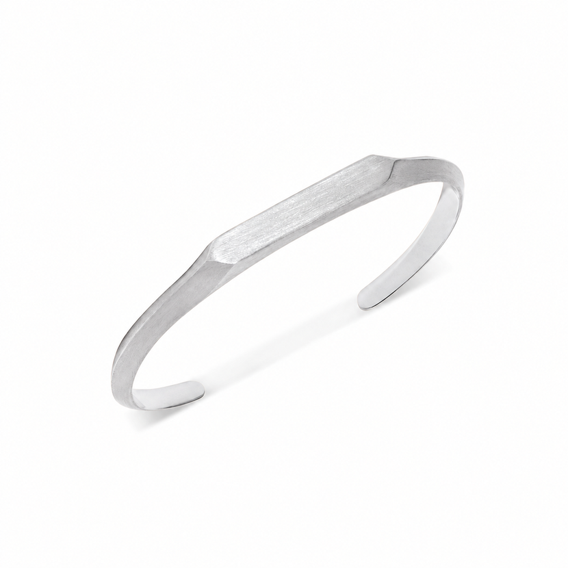 Intersection Cuff Bangle (Silver)