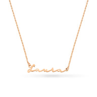 Fine Signature Name Necklace (Rose Gold)