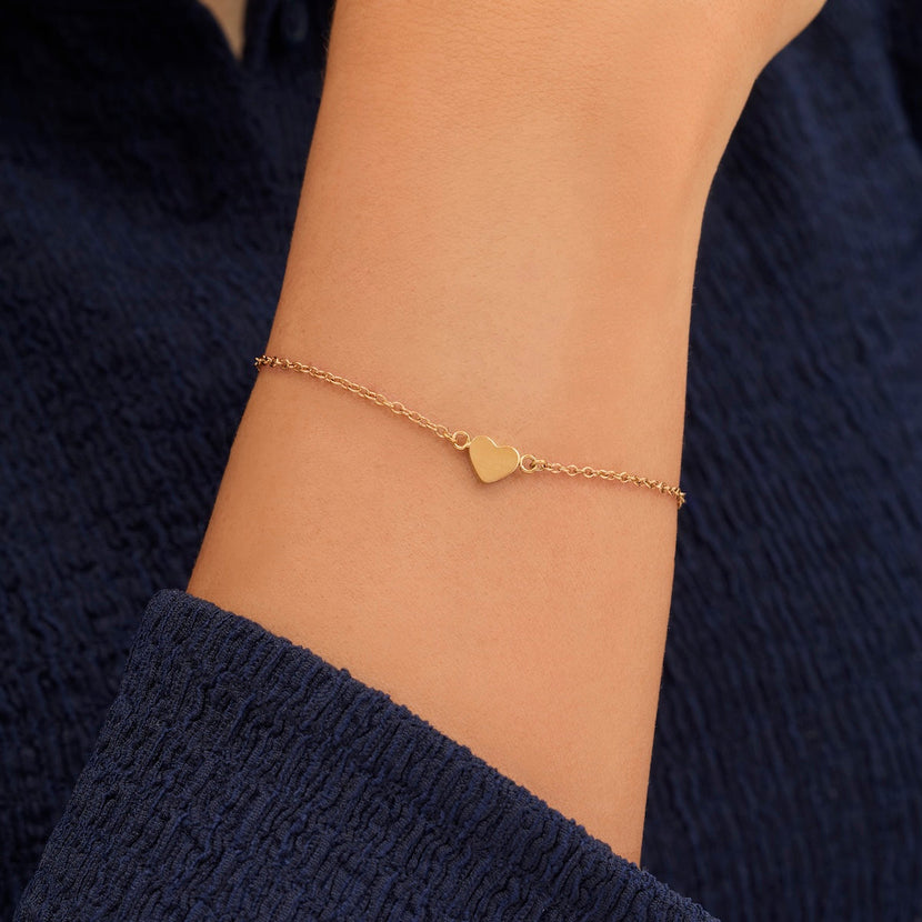 Made Mine Heart Bracelet (Gold)