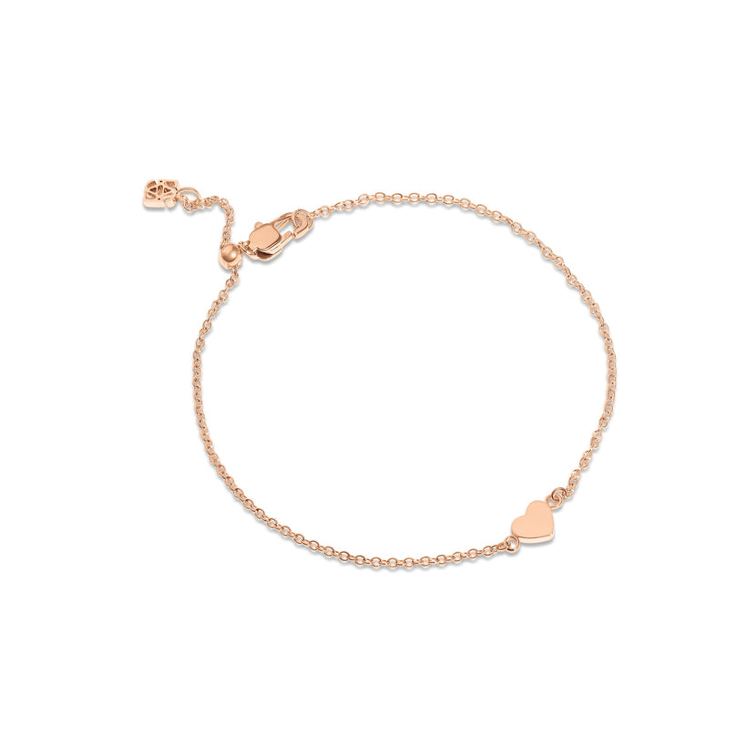 Made Mine Heart Bracelet (Rose Gold)
