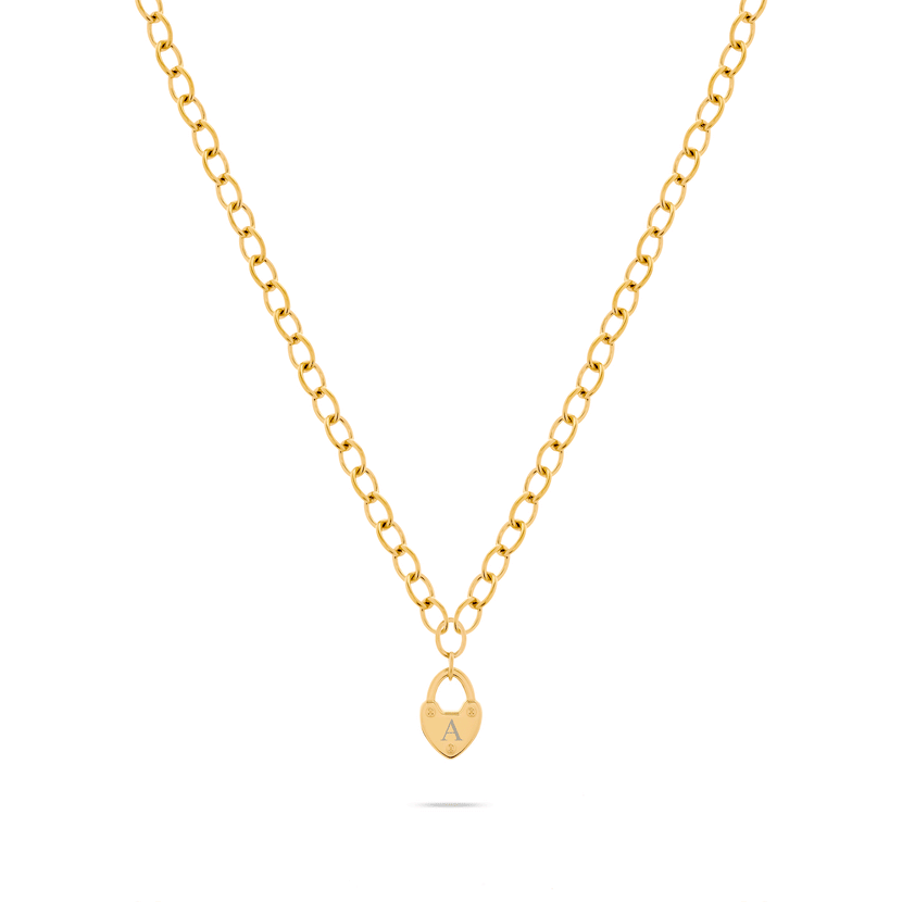Love Locks Necklace (Gold)