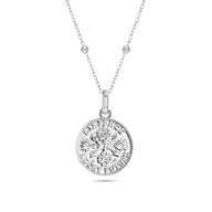 Lucky Sixpence Coin Necklace (Silver)