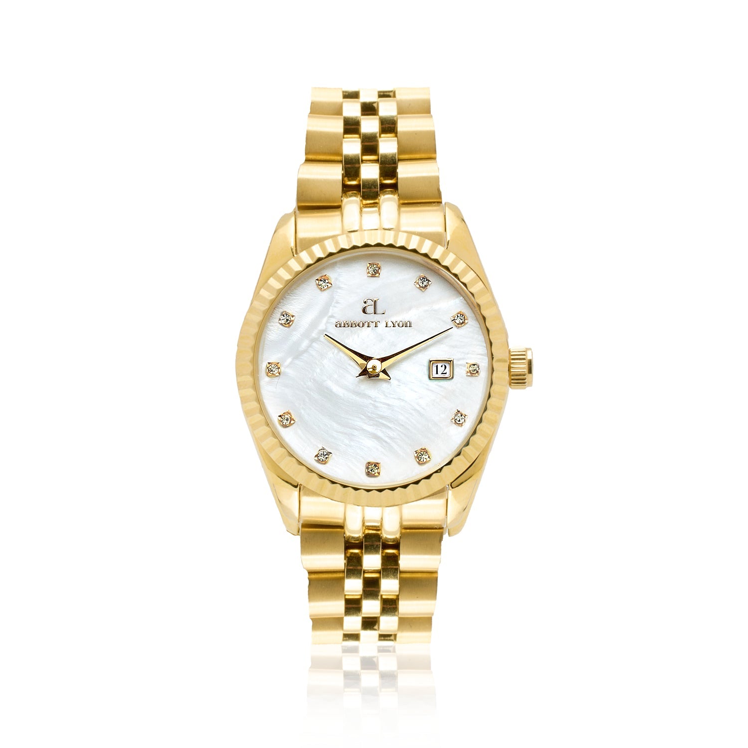 Mini Gold Pearl Link Belgravia 30 Watch