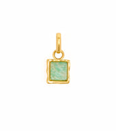 Molten Amazonite Charm (Gold)