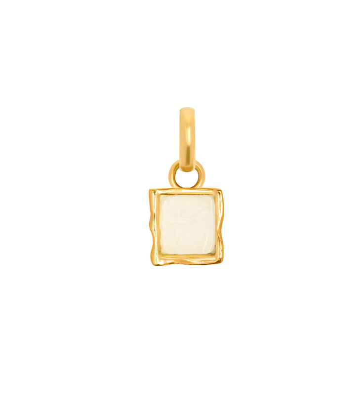 Molten Moonstone Charm (Gold)