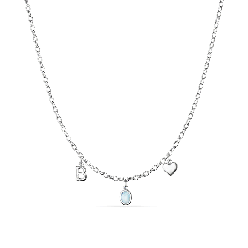 Made Mine Fine Charm Necklace (Silver)