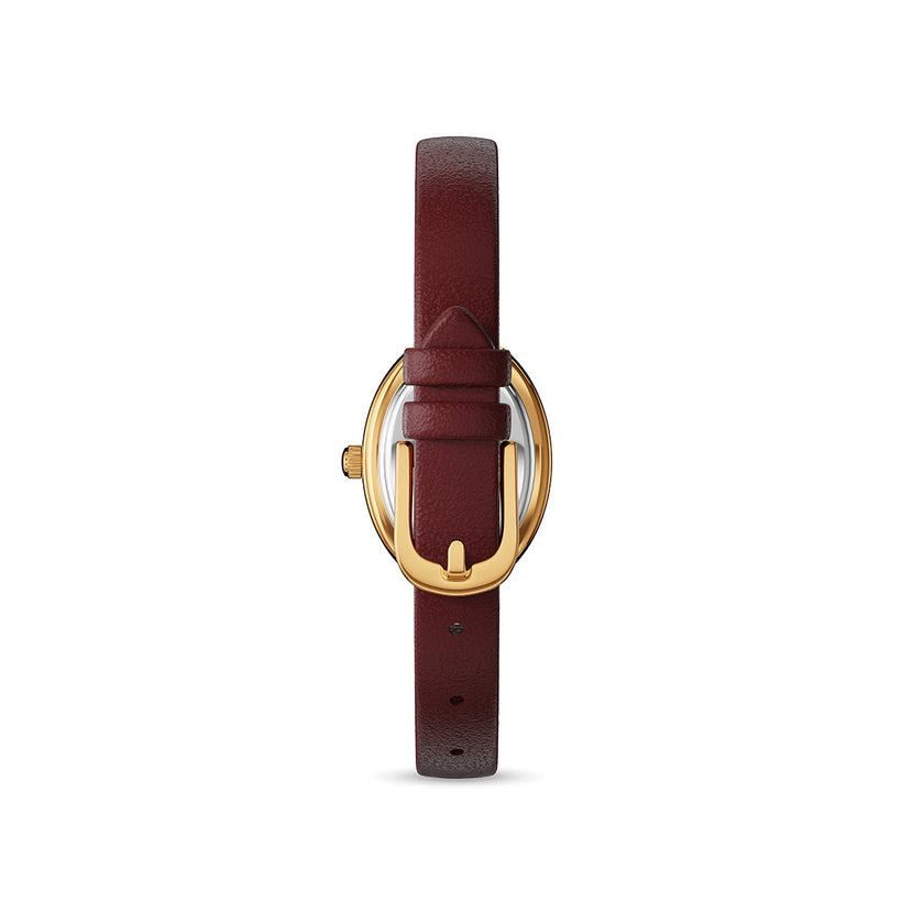 Monroe Burgundy Leather Watch