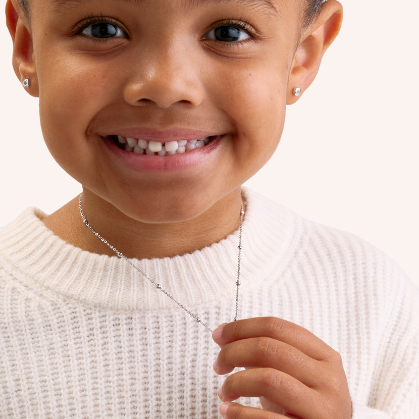 Mini Me Sphere Layering Chain (Silver)