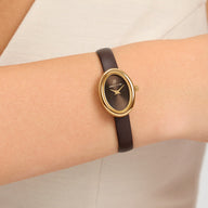 Monroe Black Leather Watch