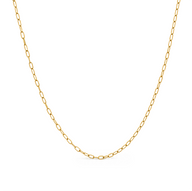 Mini Paperclip Chain Necklace (Gold)