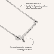 Mini Signature Name Necklace (Silver)