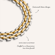 Two Tone Heritage Chain Bracelet