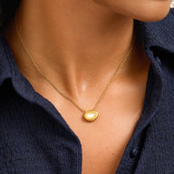 Pearl Molten Necklace (Gold)