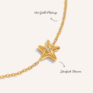 Multi Starfish Anklet (Gold)