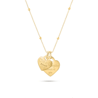 Murphys Sketches Token Heart Necklace (Gold)