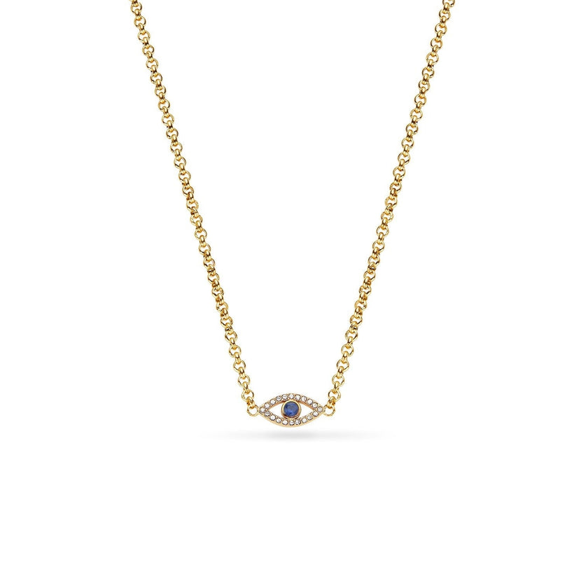 Custom Evil Eye Necklace (Gold)