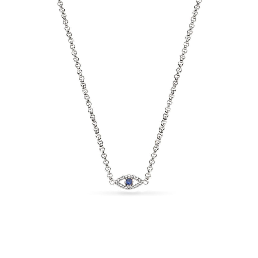 Custom Evil Eye Necklace (Silver)