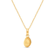 Organic Fingerprint Droplet Necklace (Gold)