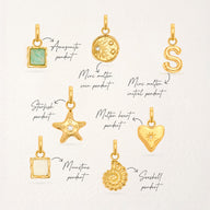 Mini Molten Coin Pendant (Gold)