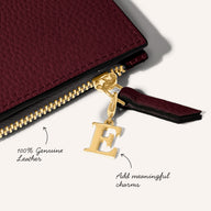 Leather Passport Holder (Plum)
