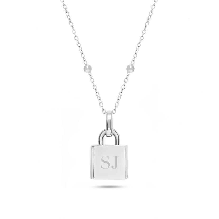 Padlock Necklace (Silver)